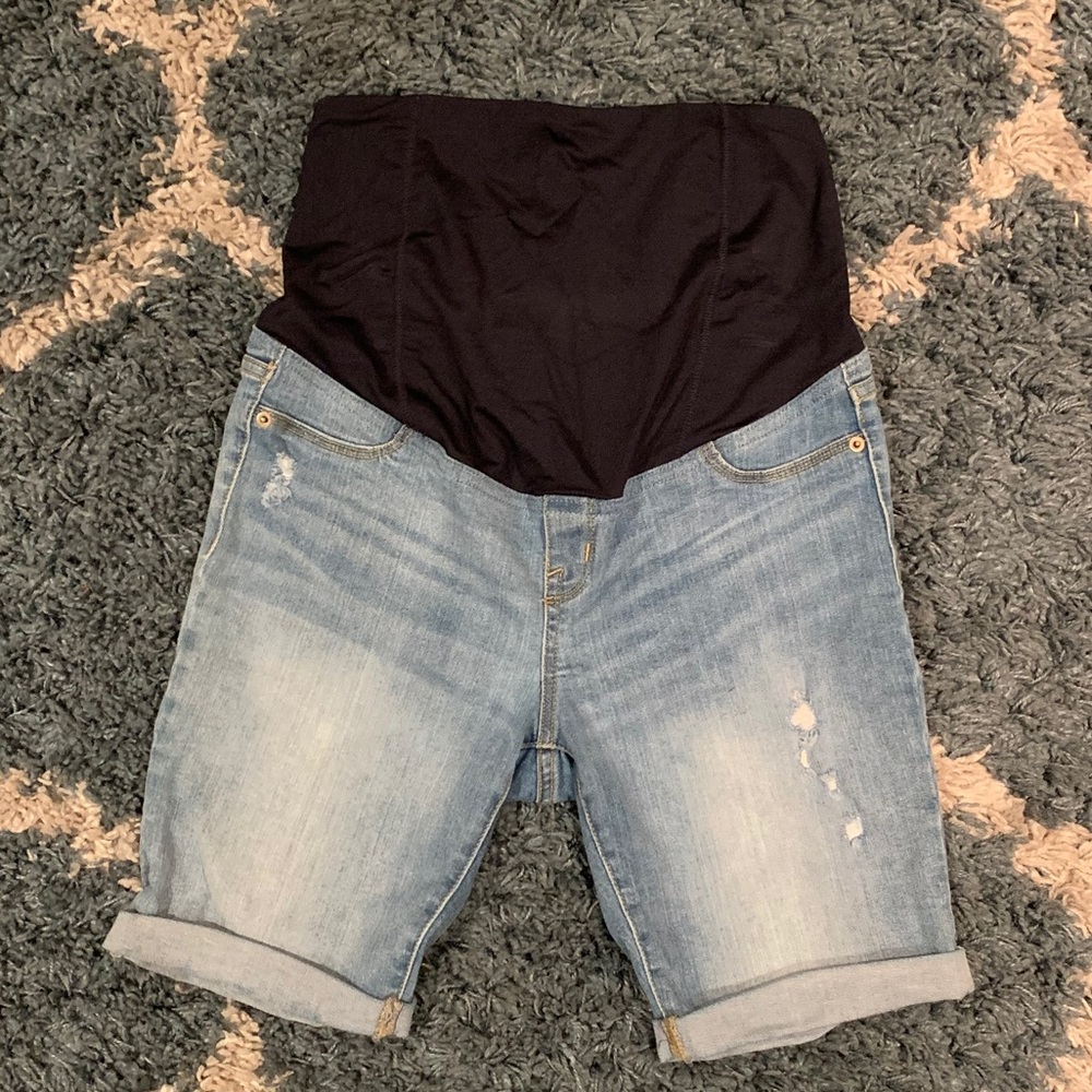 Maternity Bermuda Jean Shorts size 6